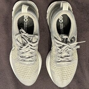 Nike React Infinity Run Flyknit. Grey womens size 8. Used once, no box